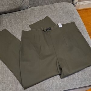 NWOT Banana Republic ponte Pull On Pants In Olive Green